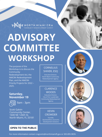 NMCRA Advisory Committee Workshop Poster